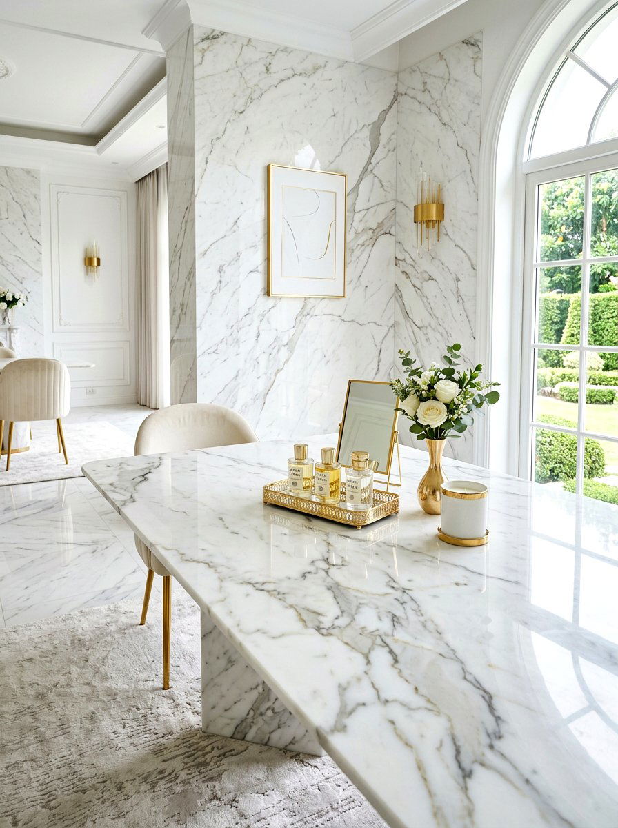 Marble Background Setup - 30 styled corner for photos ideas