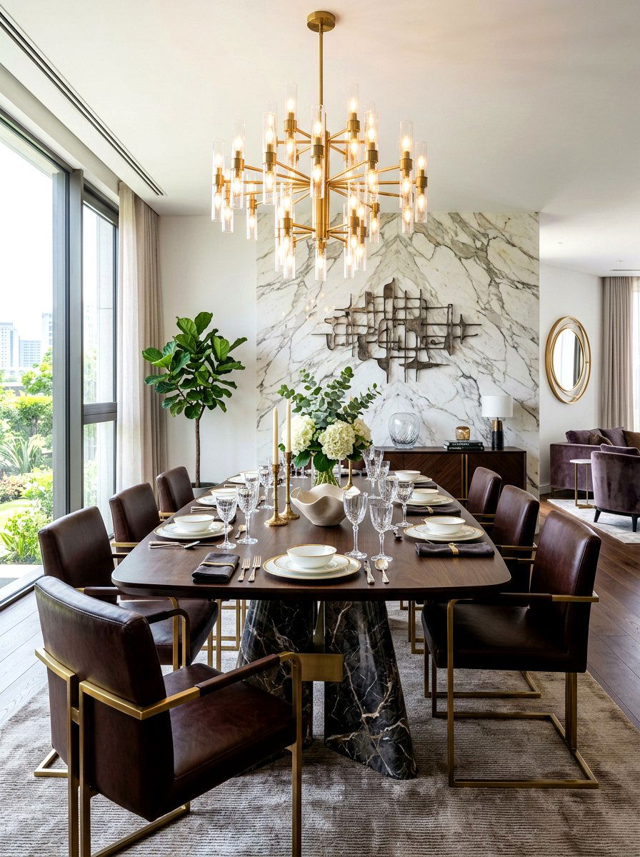 Marble Base Cluster - 30 pendant light cluster ideas