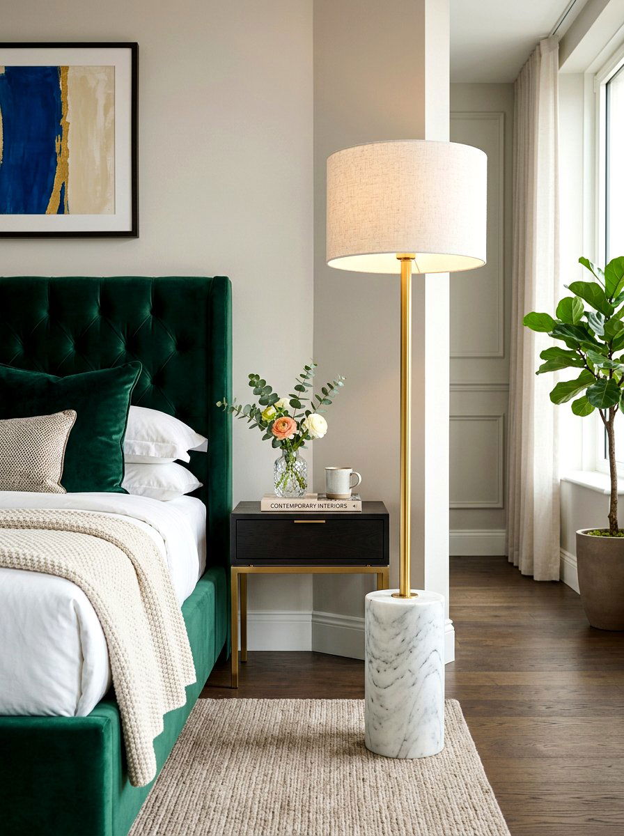 Marble Base Floor Lamp - 30 floor lamp bedroom corner ideas