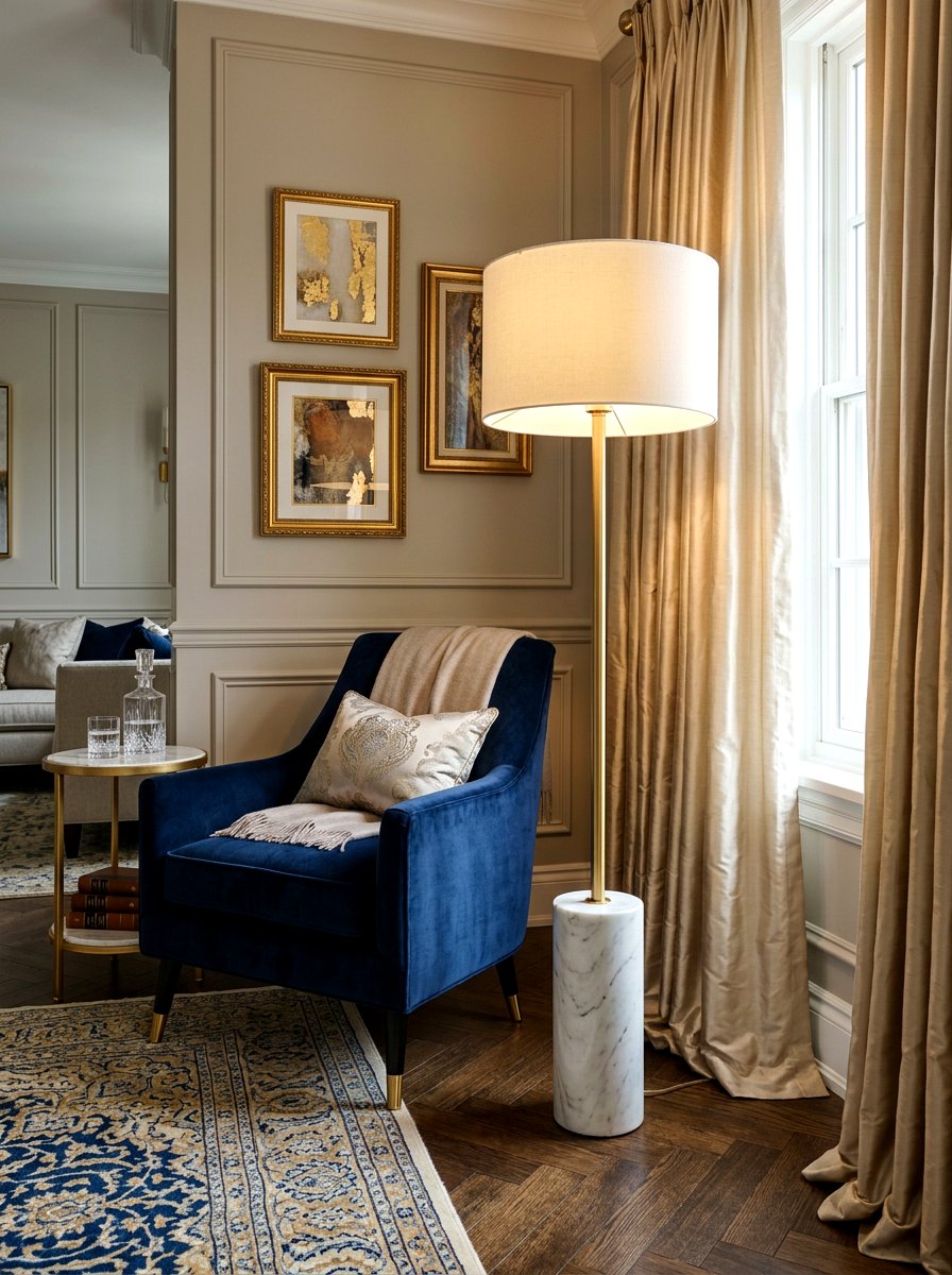 Marble Base Floor Lamp - 30 floor lamp corner ideas