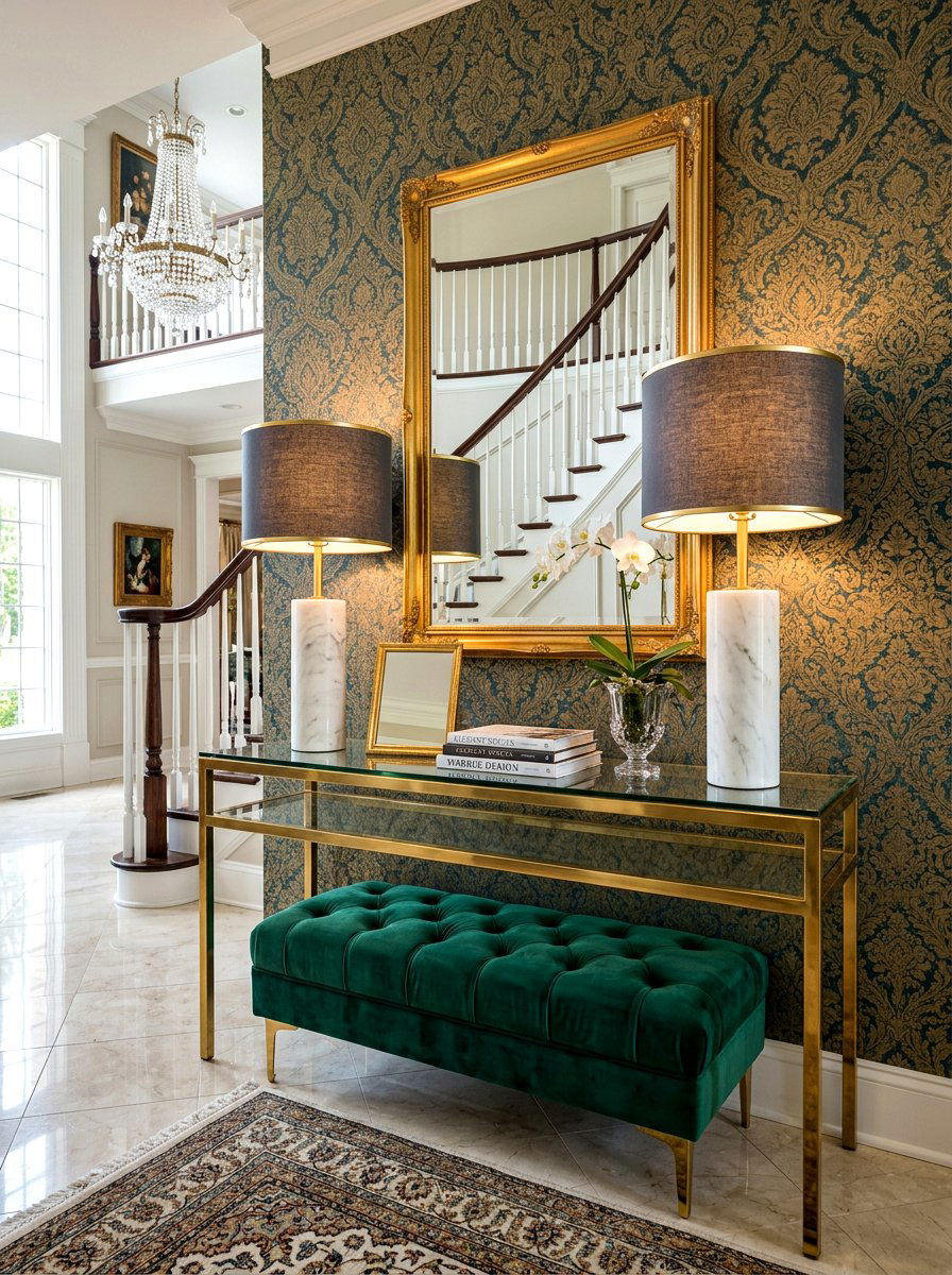 Marble Base Lamp - 30 buffet lamp styling ideas