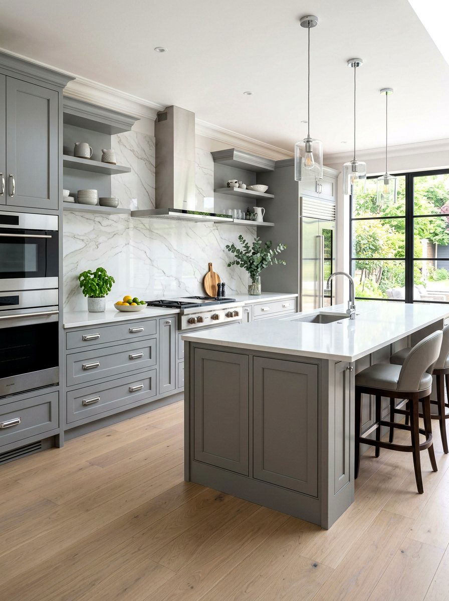 Marble Contact Paper - 30 temporary backsplash ideas