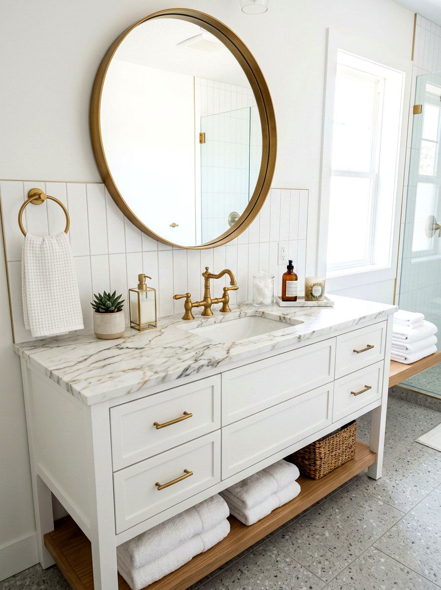 Marble Contact Paper - 30 renter friendly luxury decor ideas