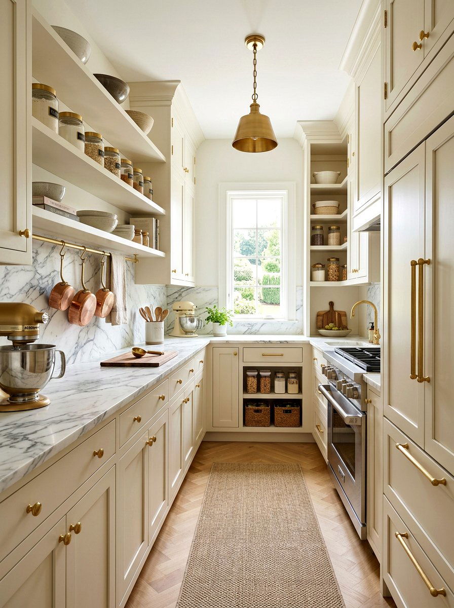 Marble Countertop Pantry - 30 Nancy Meyers pantry ideas