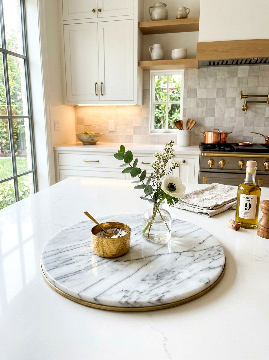 Marble Display Tray - 30 spring kitchen decor ideas
