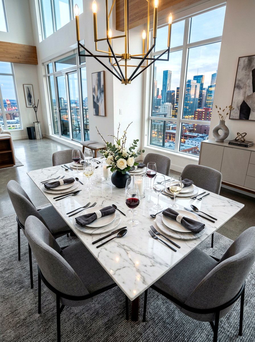 Marble Element - 30 formal table setting ideas