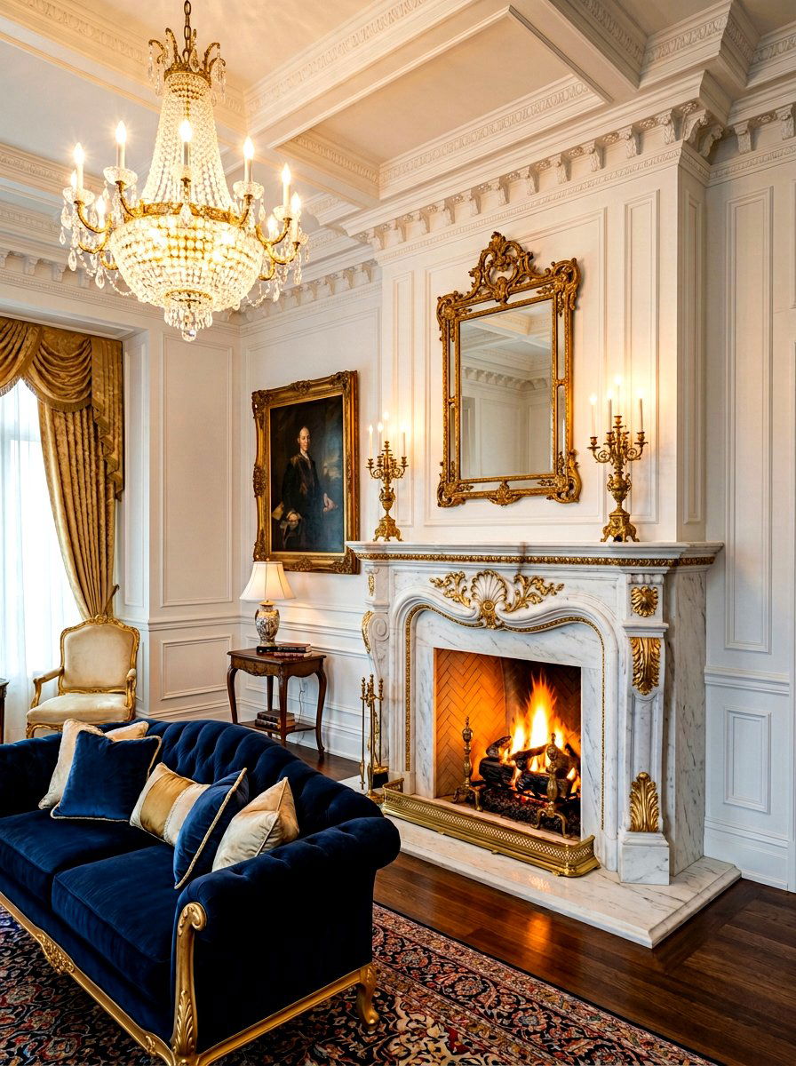 Marble Hearth And Surround - 30 corner fireplace ideas