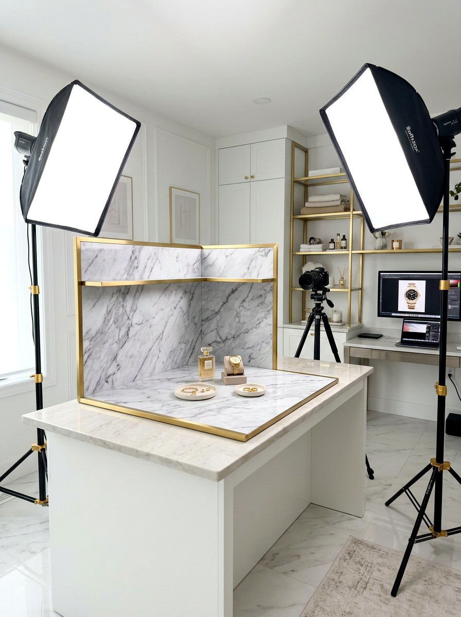 Marble Pattern Vinyl - 30 home studio backdrop ideas