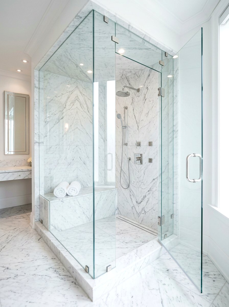 Marble Steam Shower Enclosure - 30 steam shower bathroom ideas