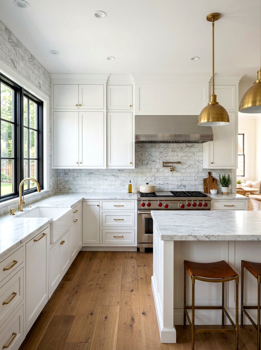 Marble Subway Tile Kitchen - 30 subway tile kitchen ideas