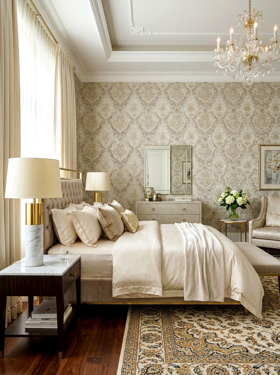 Marble Table Lamp - 30 bedside lighting ideas
