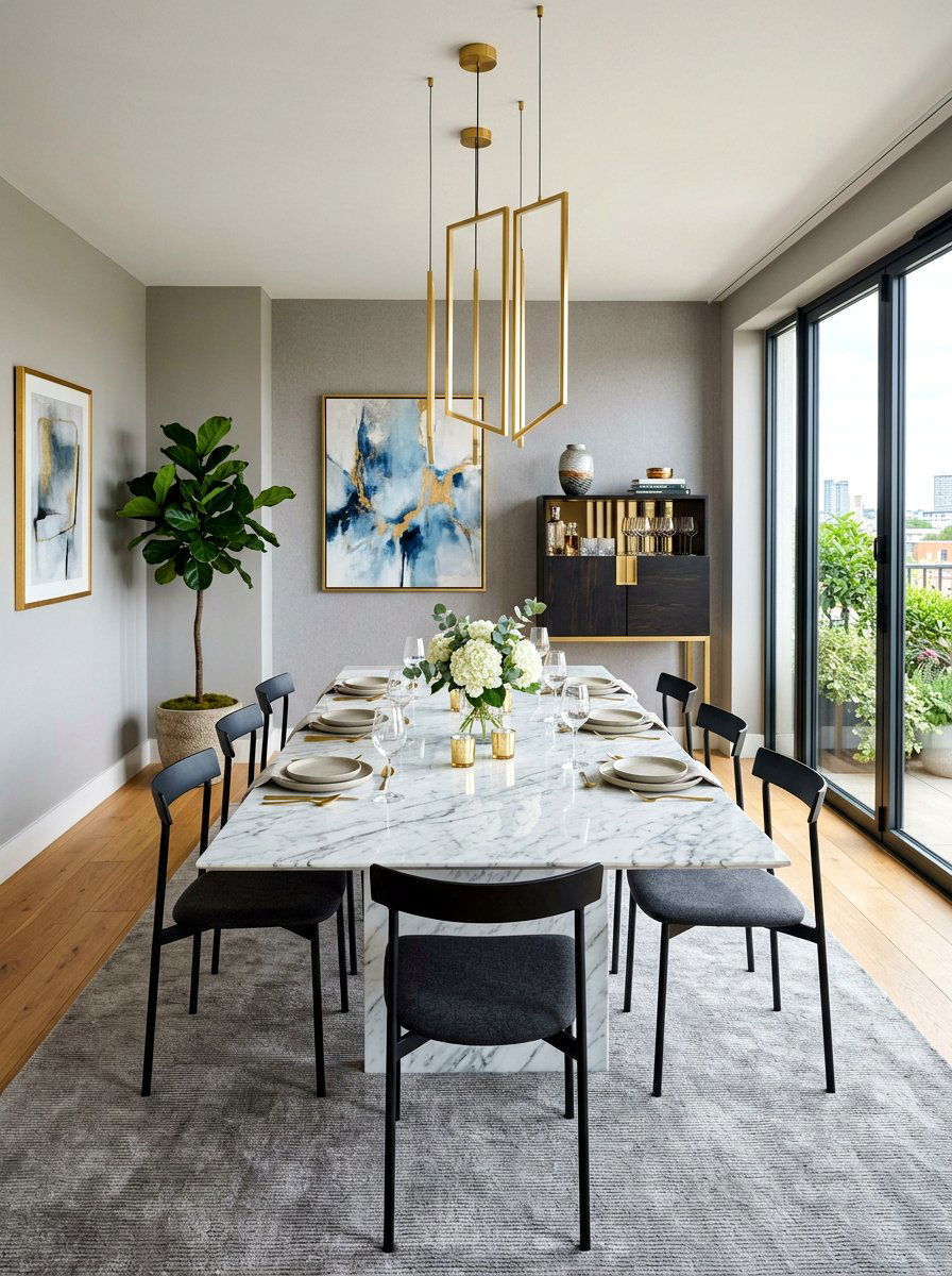 Marble Tabletop Dining Room - 30 editorial dining room ideas