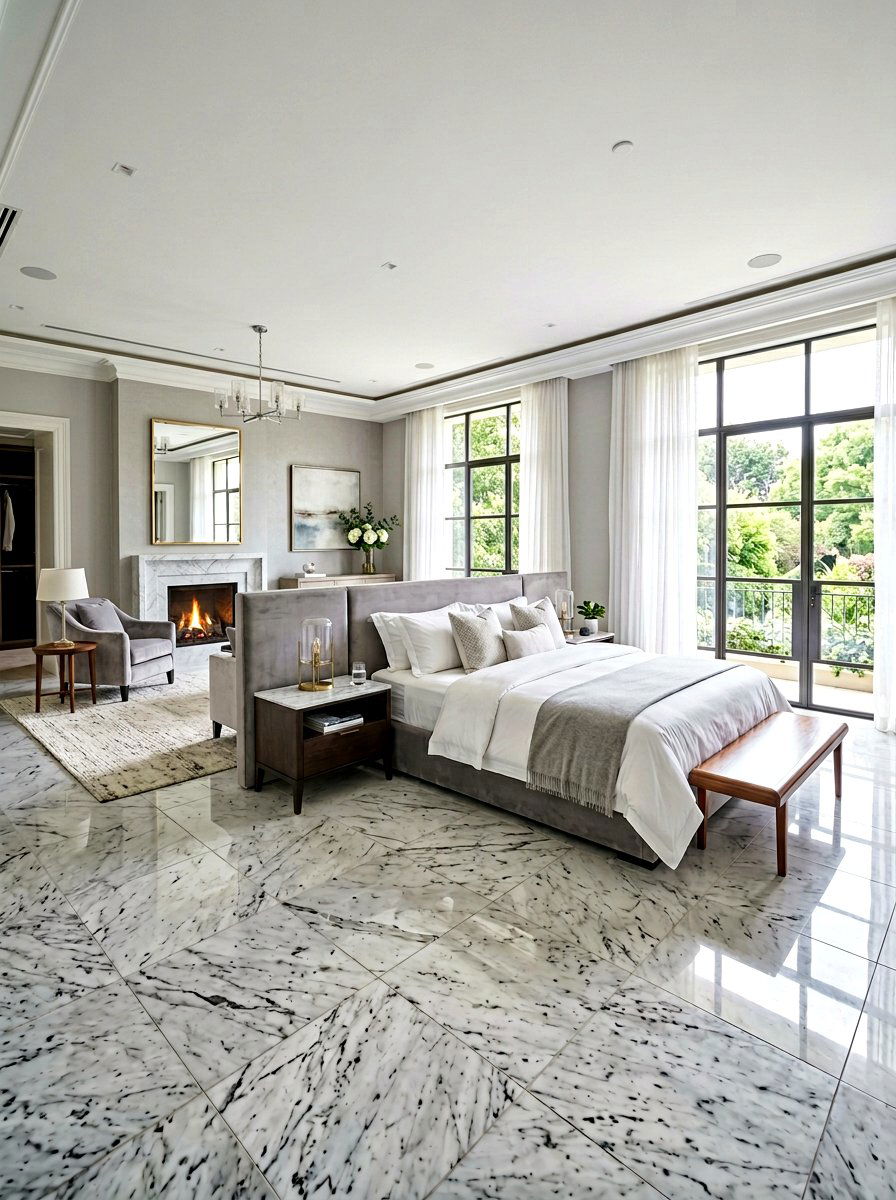 Marble Tile Floor - 30 tile floor pattern ideas