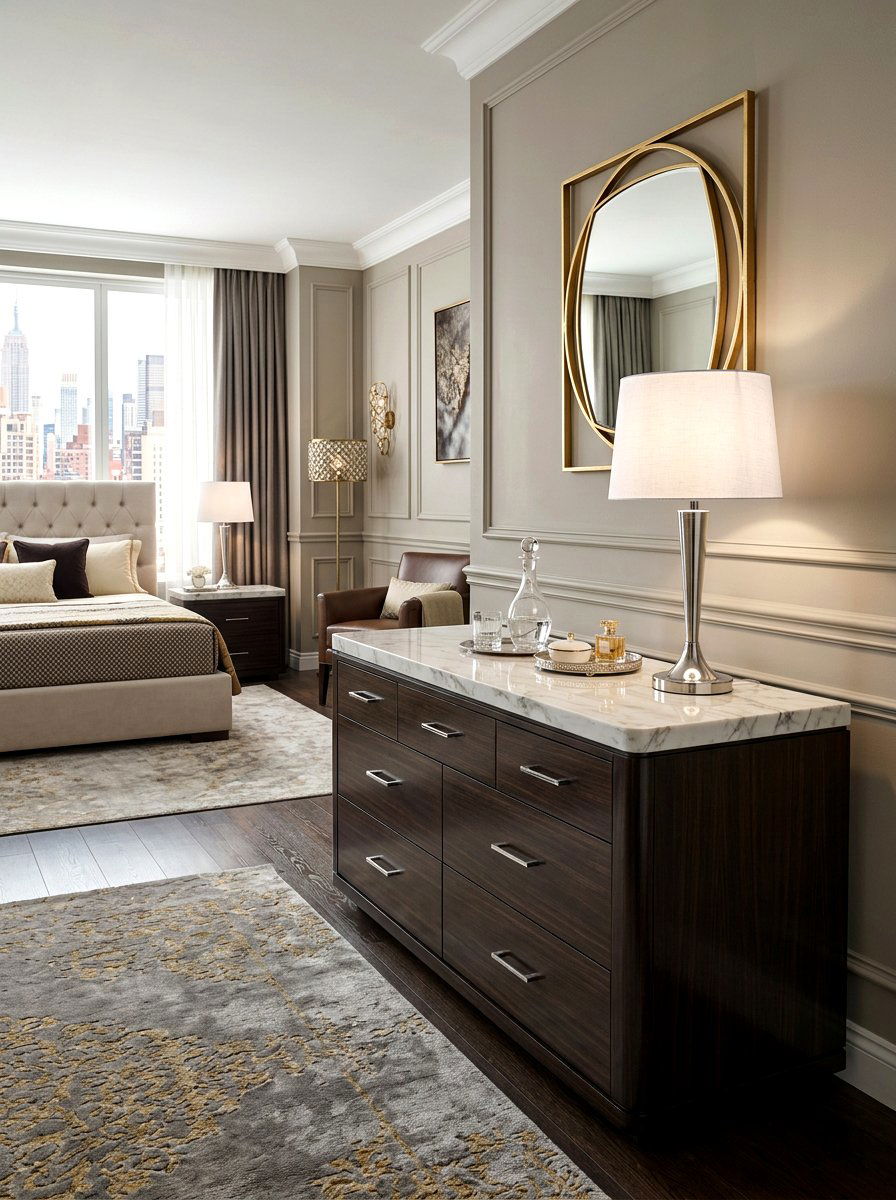 Marble Top Dresser - 30 guest room dresser ideas