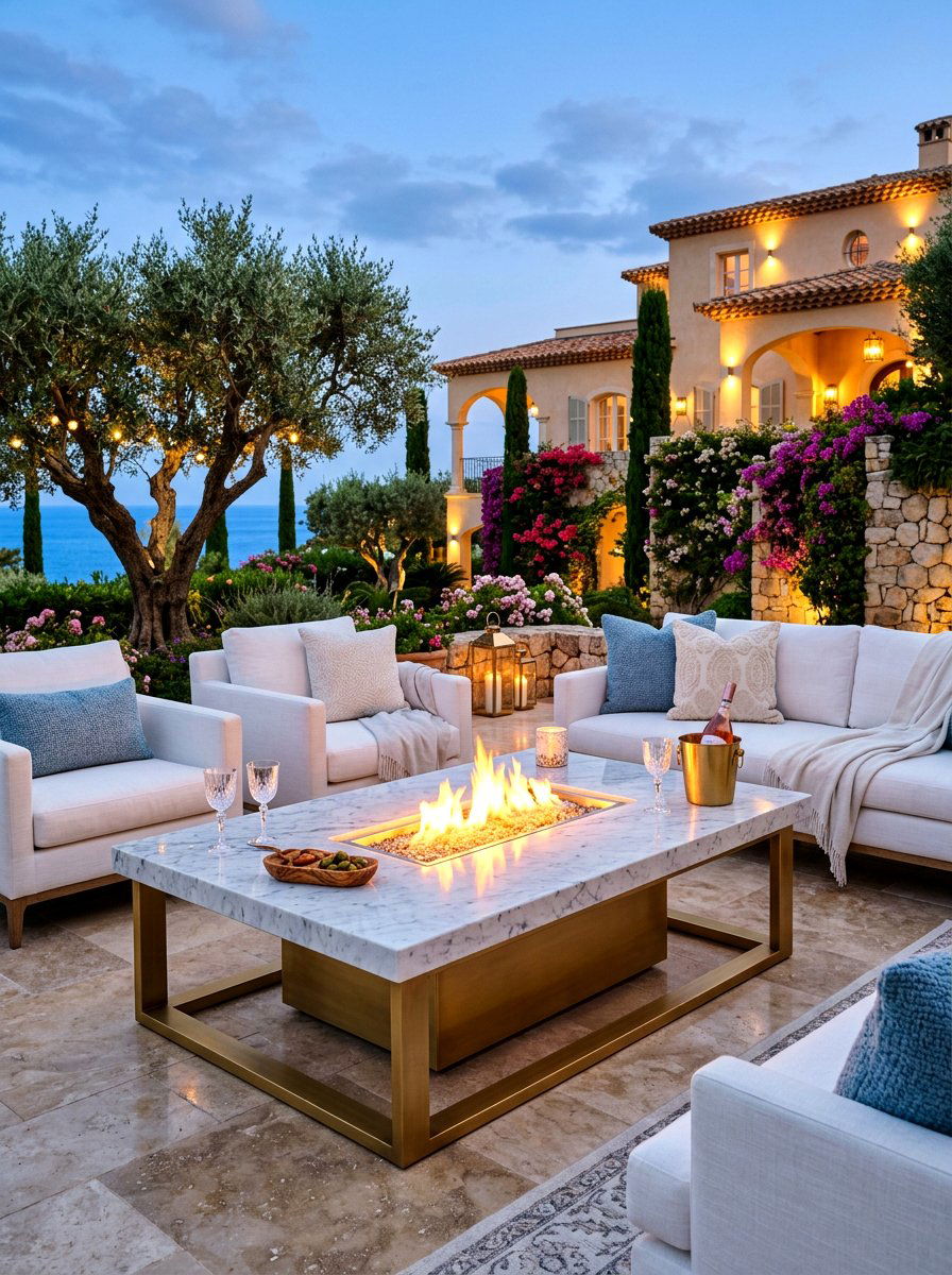 Marble Top Fire Pit Table - 30 fire pit table ideas