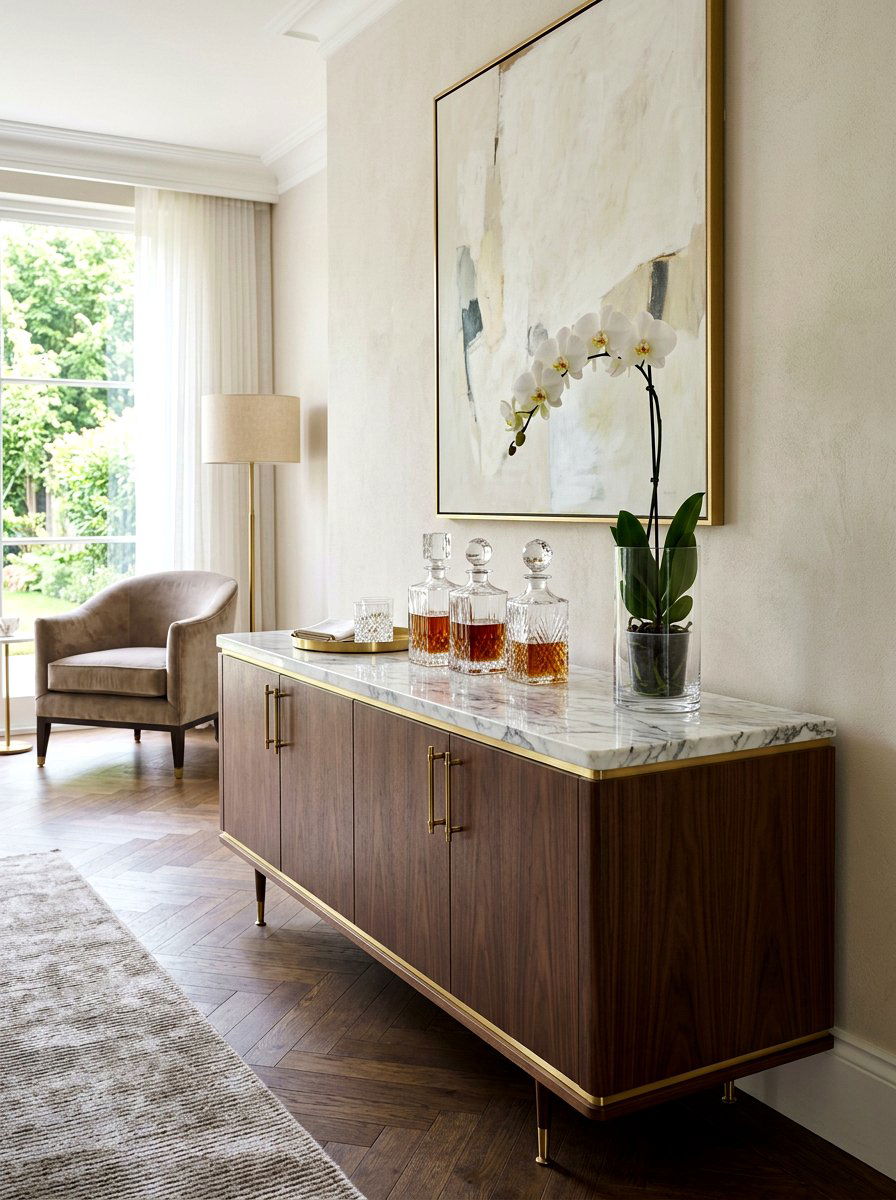 Marble Top Sideboard - 30 sideboard styling dining ideas