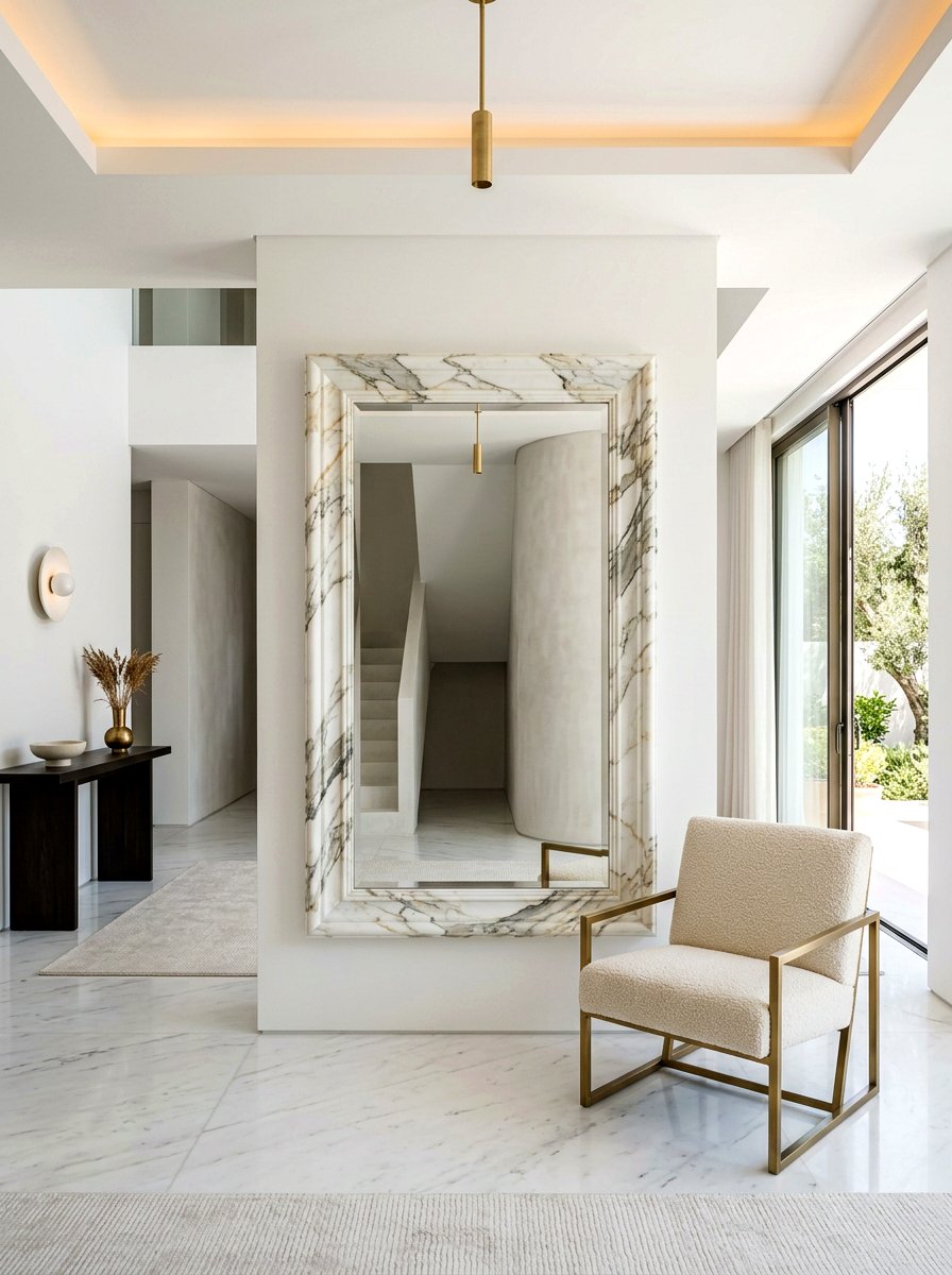 Marble frame mirror - 30 entry mirror ideas