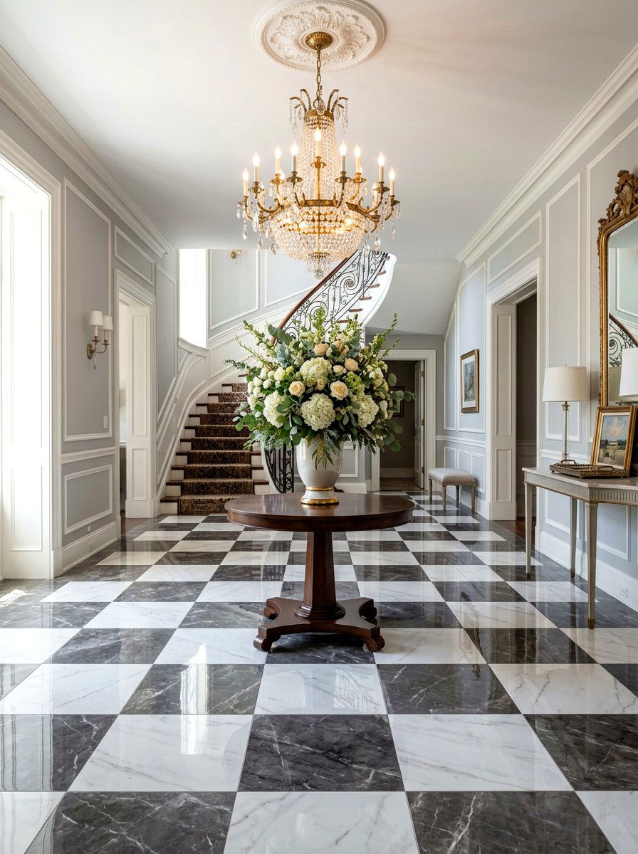 Peel and Stick Checkerboard Floor Ideas: 30 Easy Upgrade Tricks