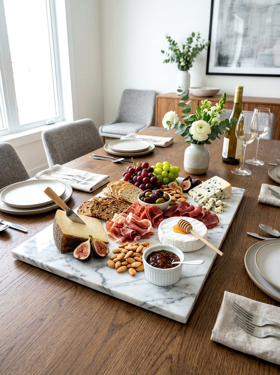 Marble serving board - 30 neutral tablescape ideas