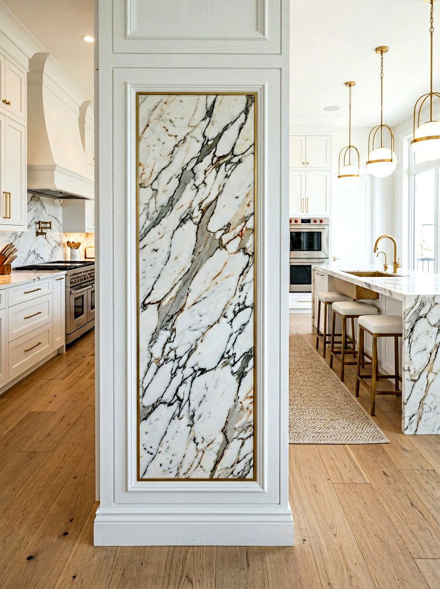 Marble slab detail - 30 island end cap ideas