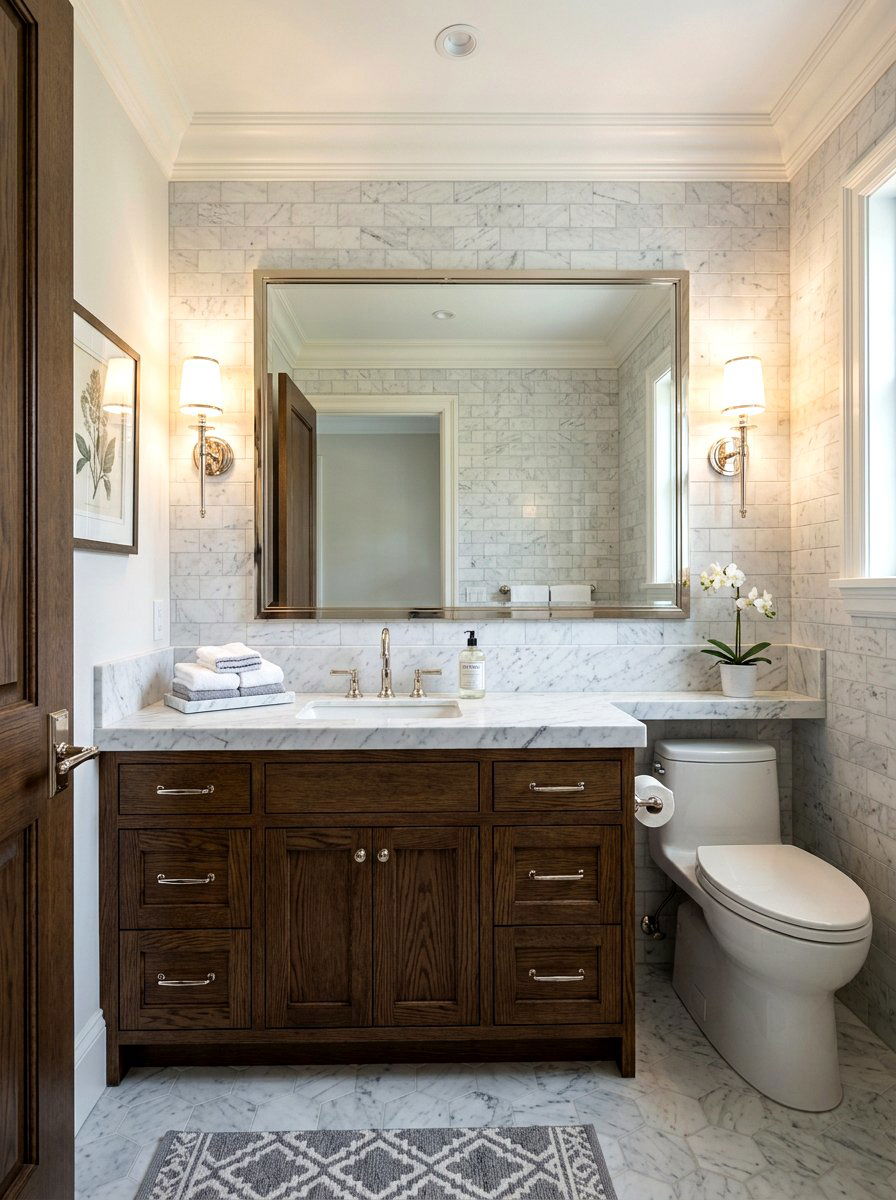 30 Traditional Powder Room Ideas to Make Guests Love Every Visit