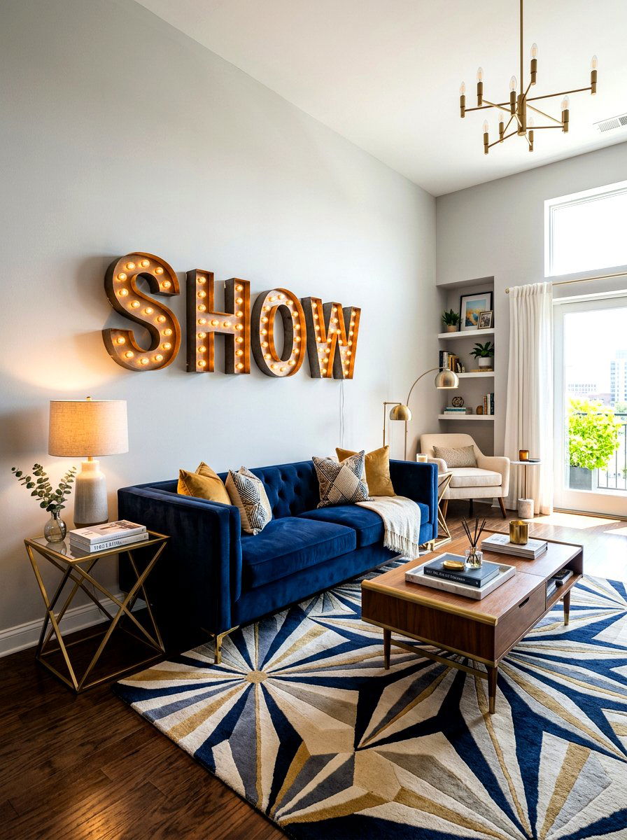 Marquee letter wall decor - 30 vintage circus decor ideas