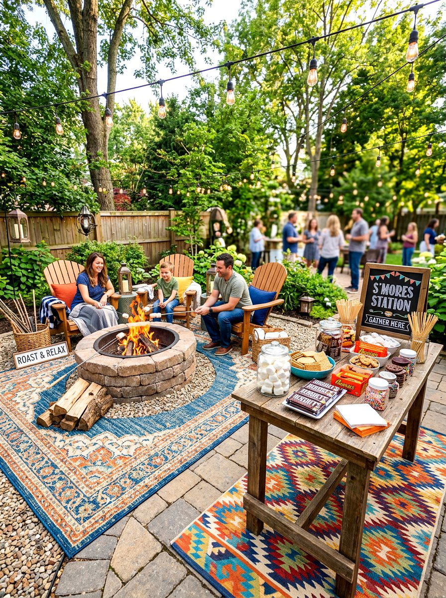 Marshmallow Smores Zone - 30 s'mores station ideas