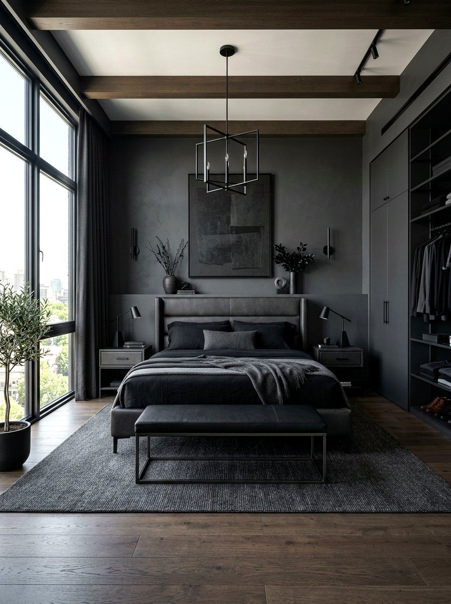 Masculine Dark Romantic Bedroom - 30 dark romantic bedroom ideas