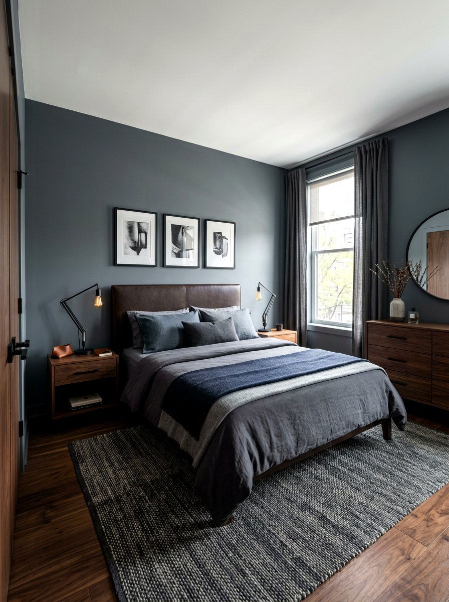 Masculine gray bedroom - 30 gray bedroom ideas