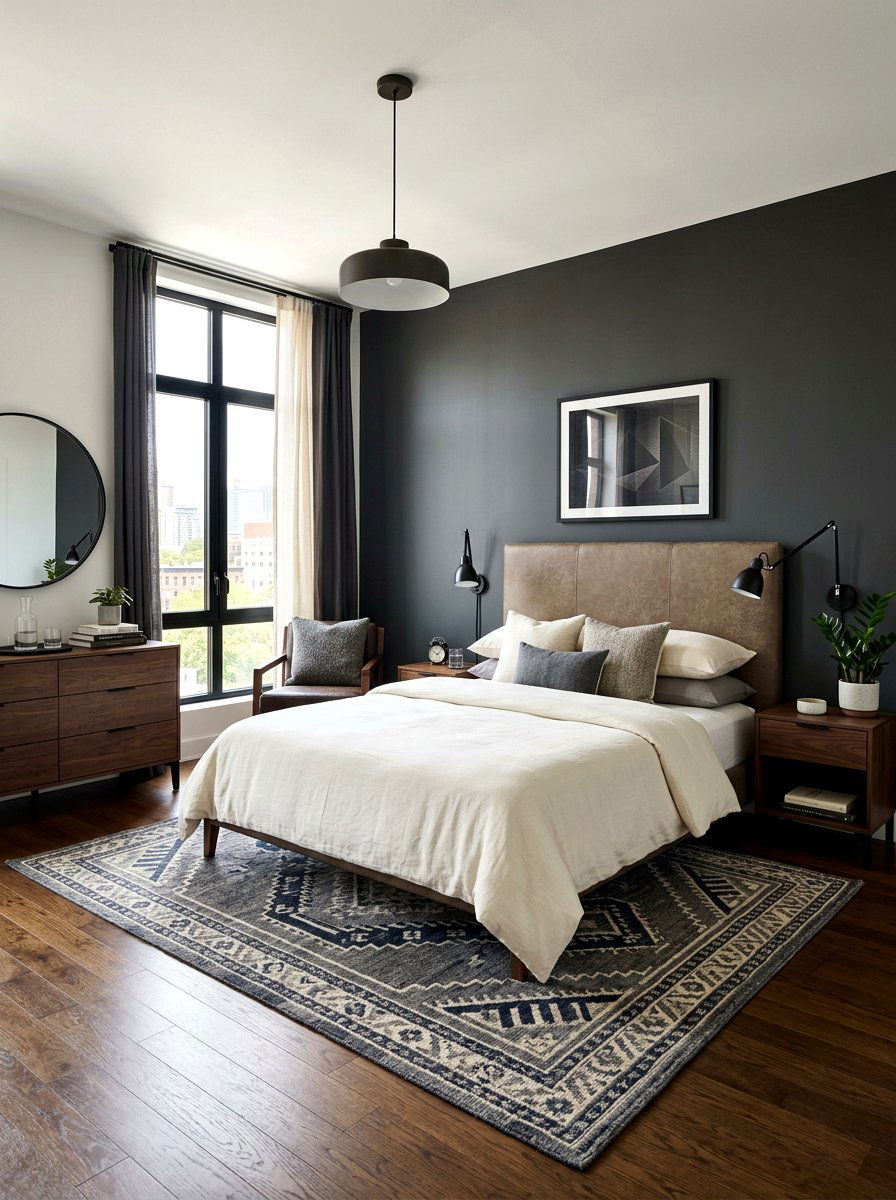 Masculine mushroom and cream bedroom - 30 mushroom and cream bedroom ideas