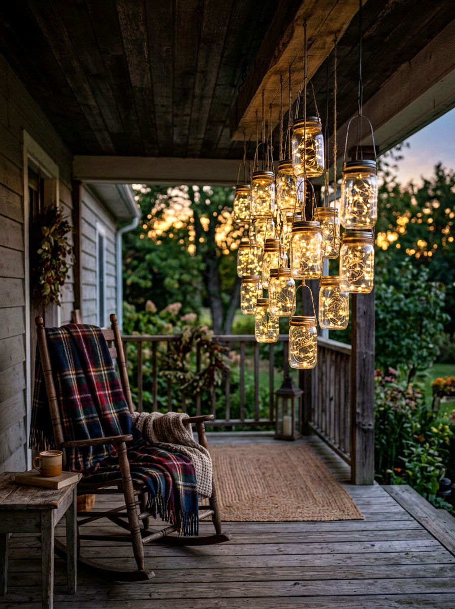 Mason Jar Lantern - 30 cozy outdoor lighting ideas