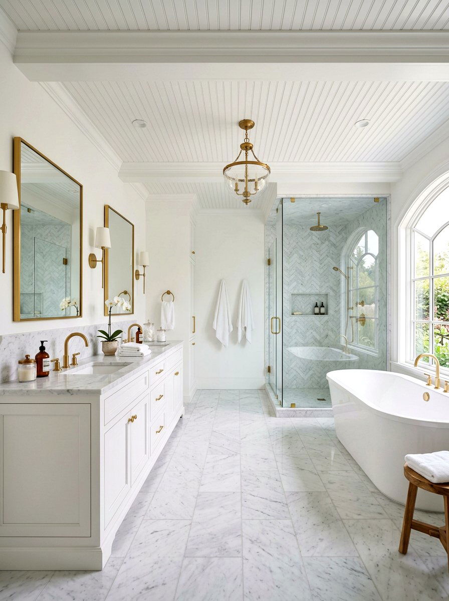 Master Bathroom Beadboard - 30 beadboard ceiling ideas
