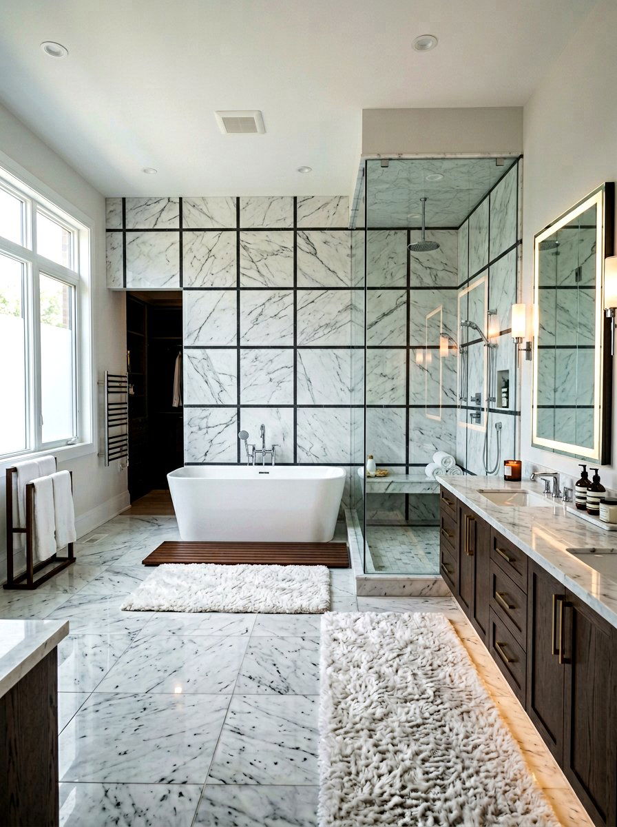 Master Bathroom Dark Grout - 30 dark grout bathroom ideas