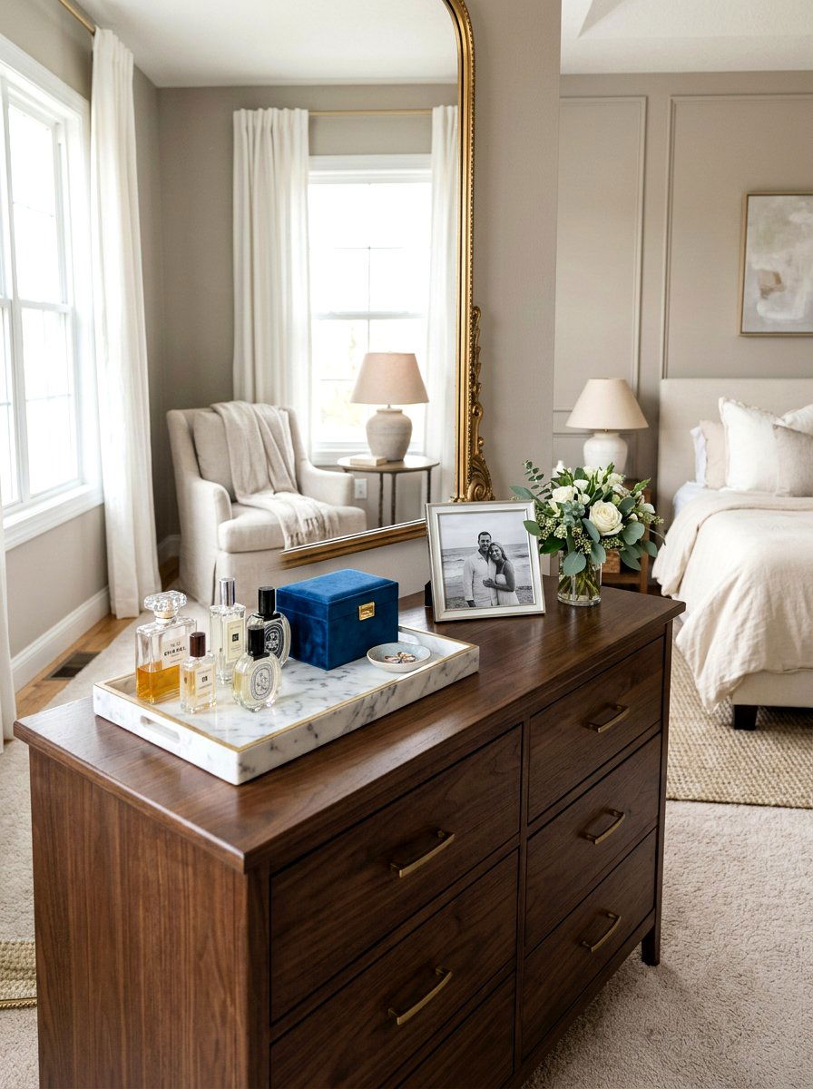 Master Bedroom Dresser Tray - 30 marble tray styling ideas