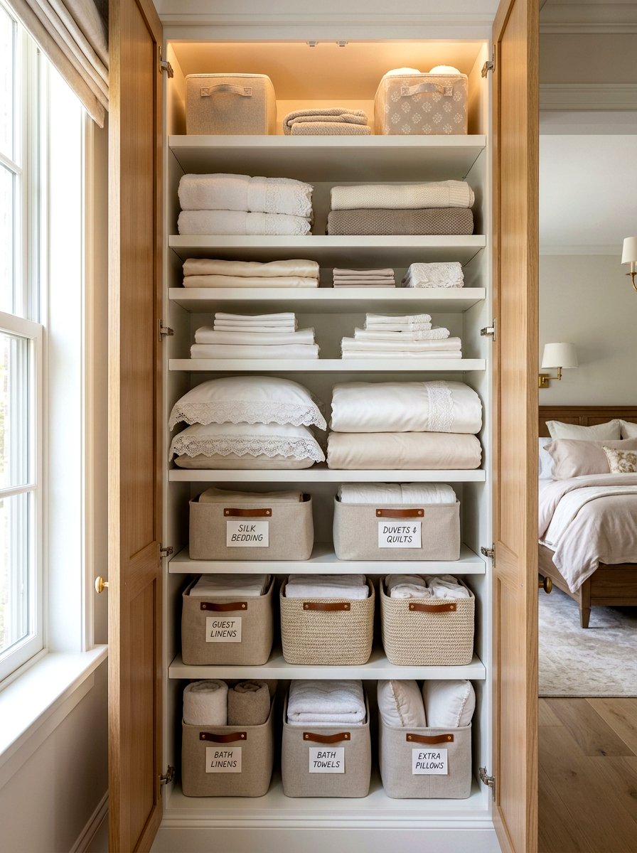 Master Bedroom Linen Closet - 30 linen closet ideas