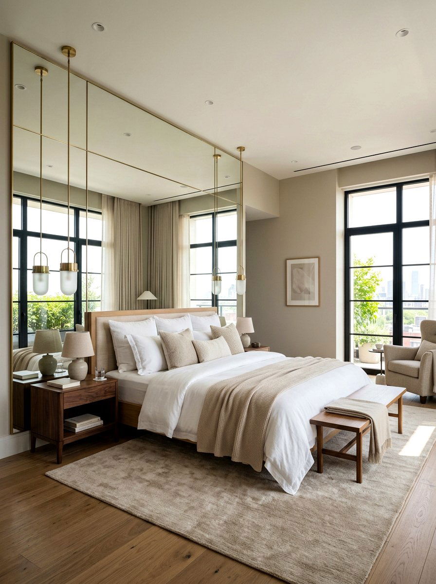 Master Bedroom Mirror Wall - 30 floor to ceiling mirror wall ideas