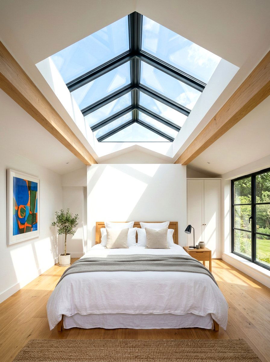 Master Bedroom Skylight - 30 bedroom ceiling ideas