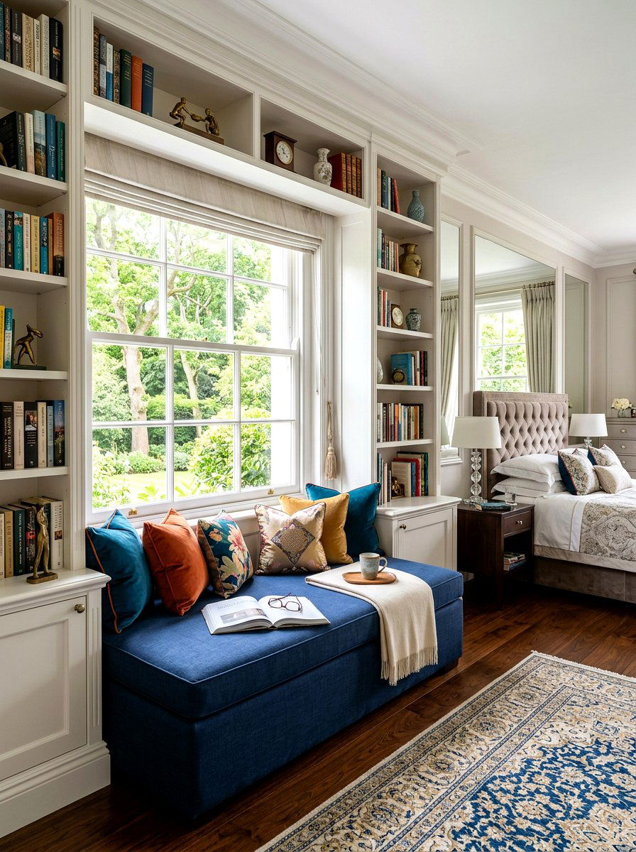 Master Bedroom Window Library - 30 window seat bookshelf ideas