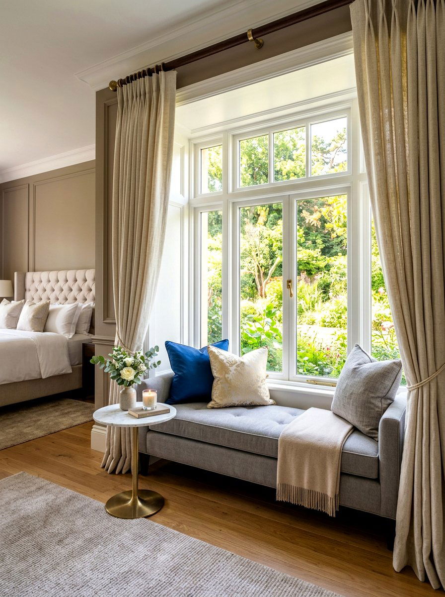 Master Bedroom Window Nook - 30 bay window seating ideas