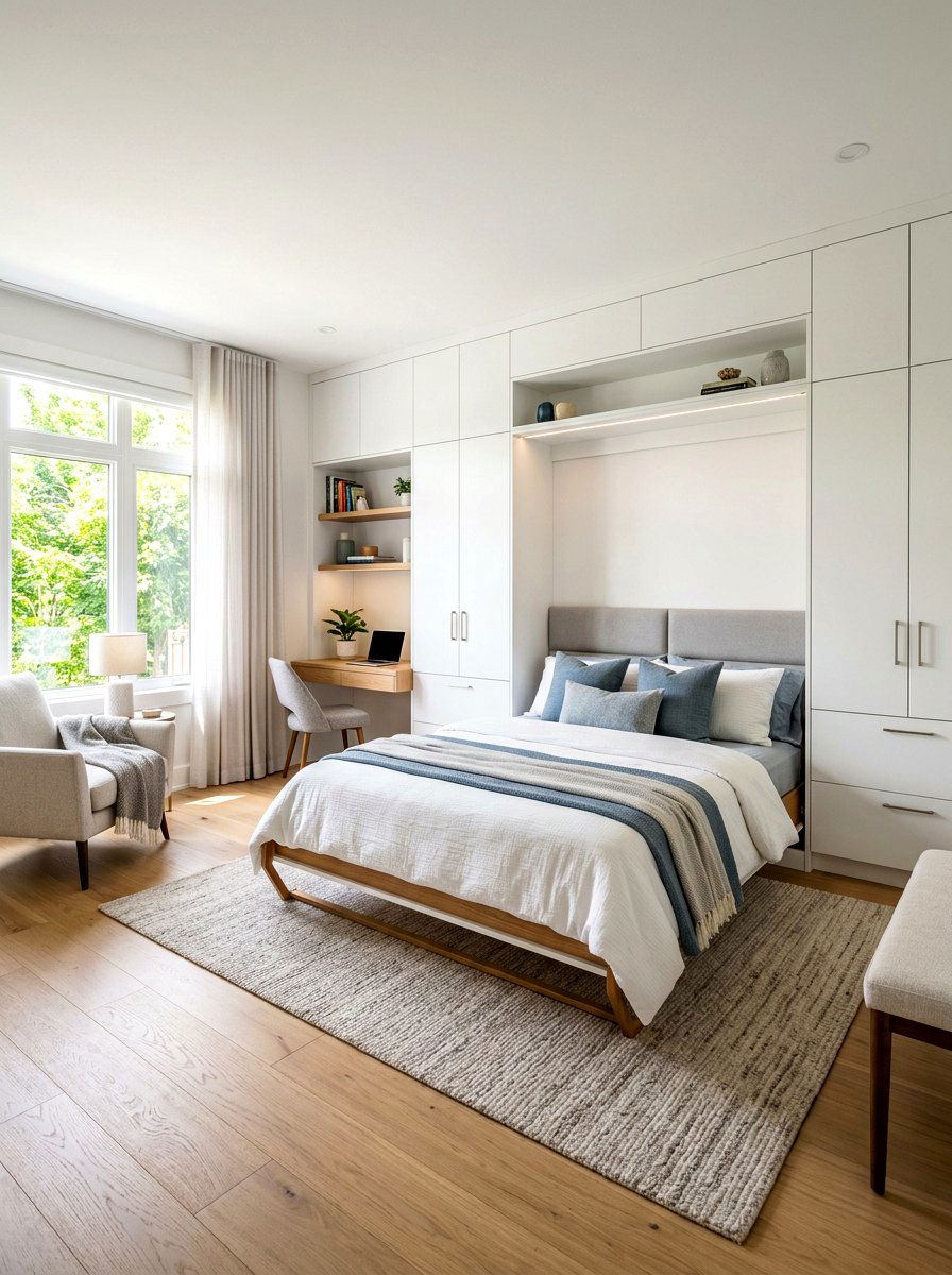 Master Bedroom With Murphy Bed - 30 small master bedroom layout ideas