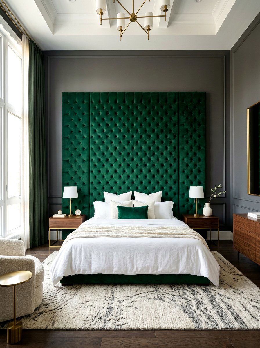 Master Bedroom With Statement Headboard - 30 small master bedroom layout ideas