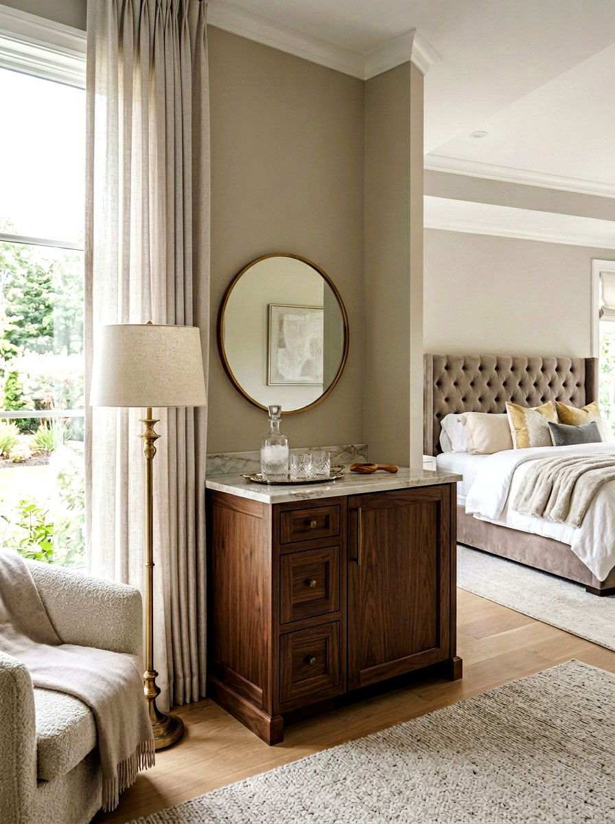 Master Suite Ice Bar - 30 ice maker nook ideas