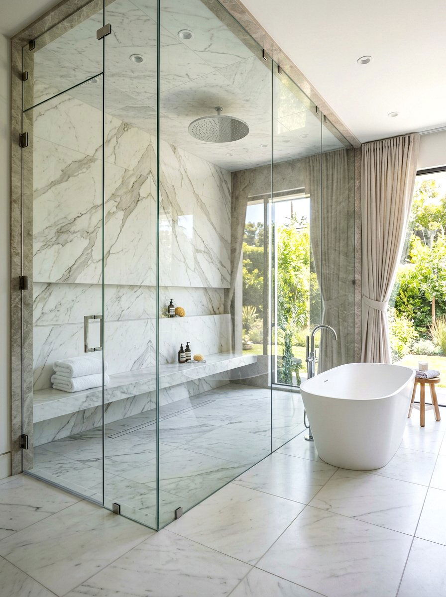 Master Suite Rain Shower - 30 rain head shower bathroom ideas