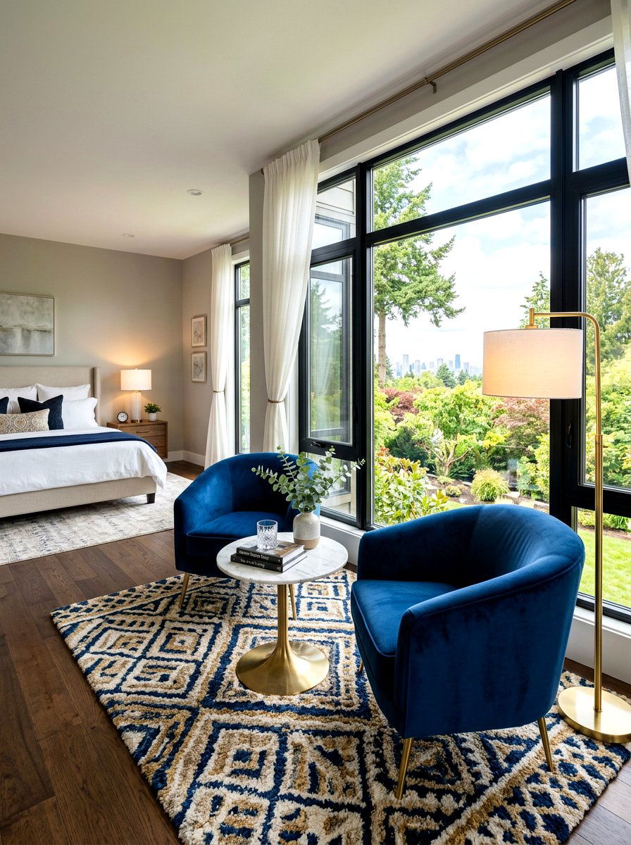Master bedroom sitting area - 30 luxury Pinterest bedroom ideas