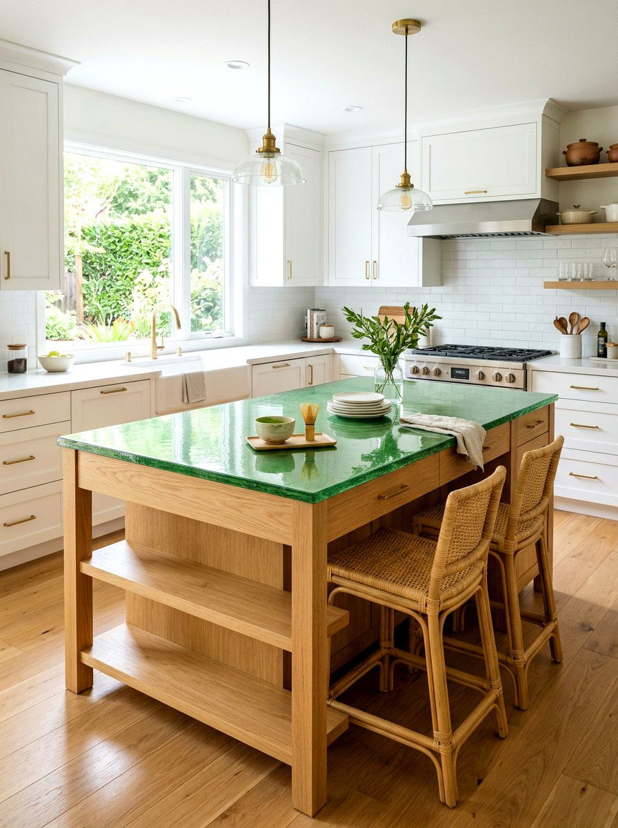 Matcha Green Countertop - 30 matcha kitchen ideas