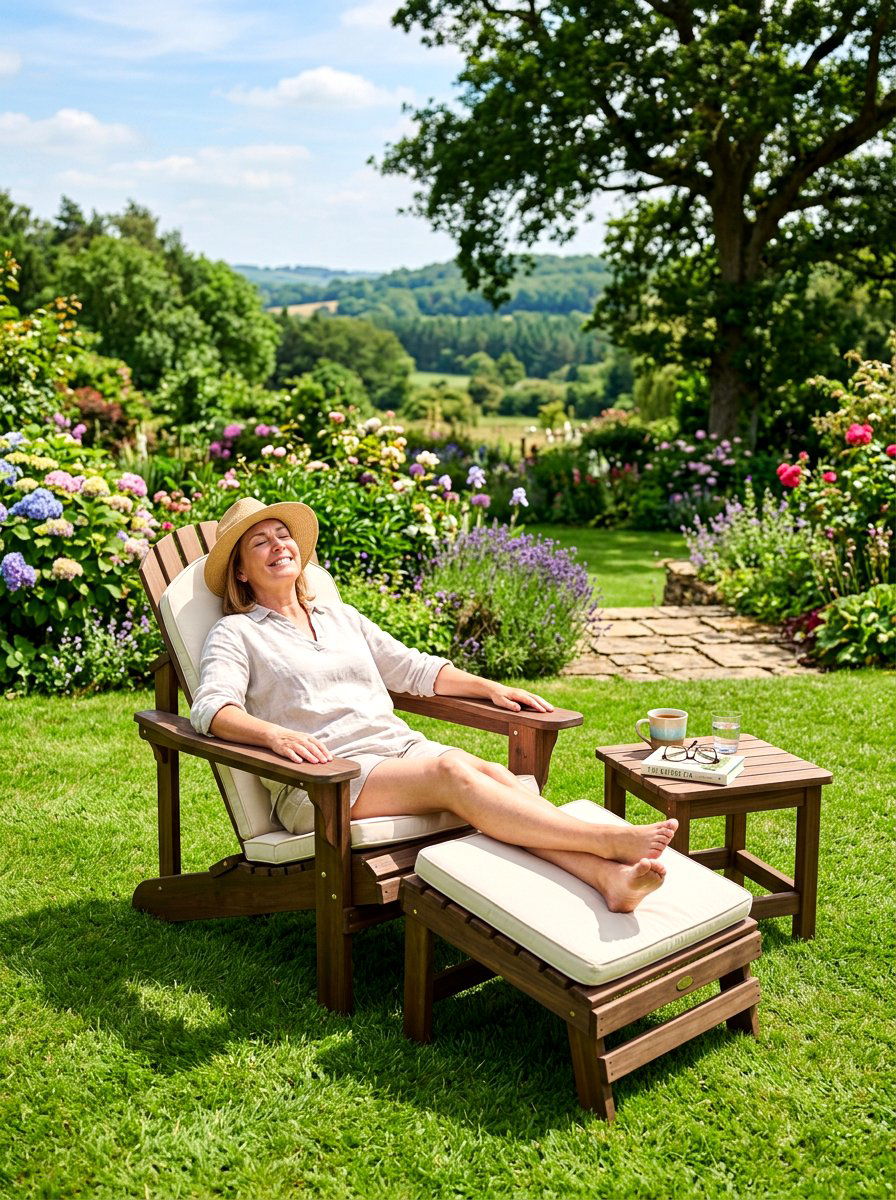 Matching Ottoman Adirondack - 30 Adirondack chair ideas
