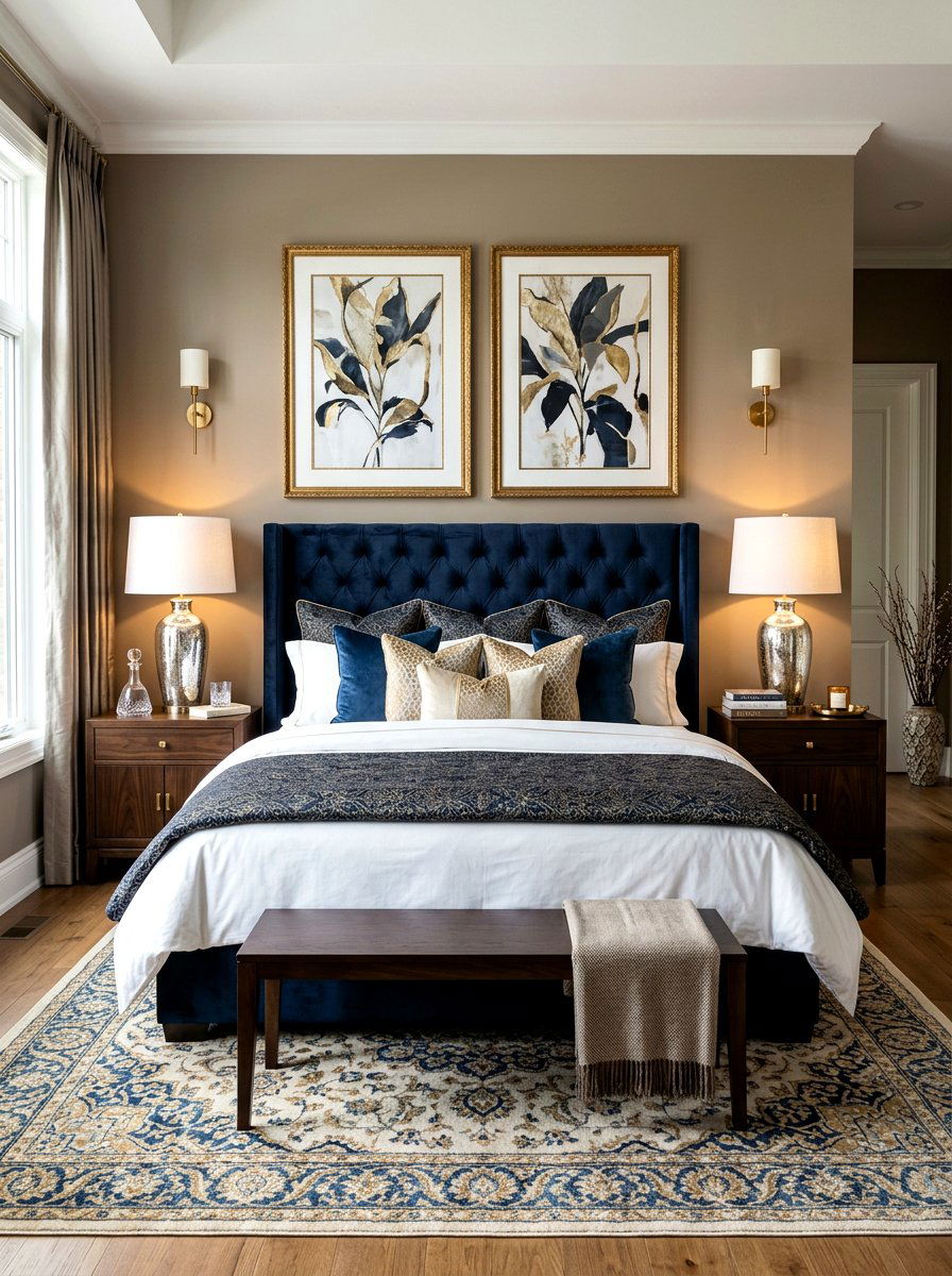 Matching Pair Bedside Lamps - 30 lamp styling ideas
