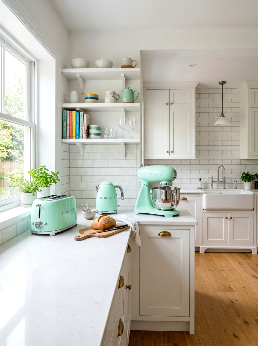 Matching appliance color scheme - 30 rental kitchen ideas