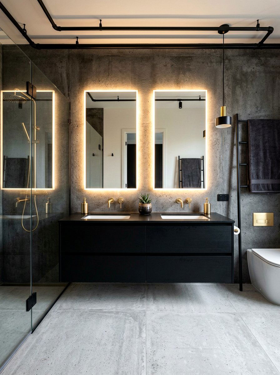 Matte Black Floating Vanity Bathroom - 30 floating vanity ideas
