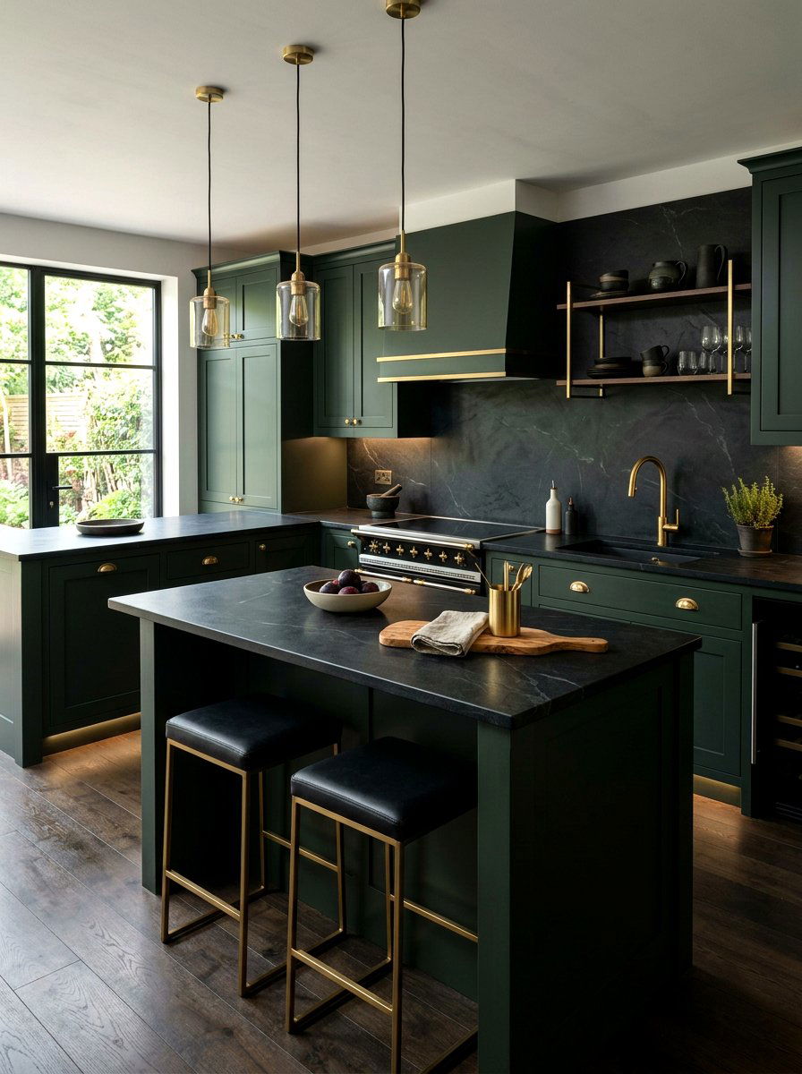 Matte Black Kitchen Countertops - 30 matte black kitchen ideas